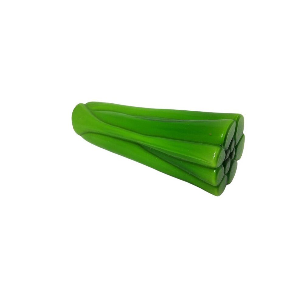 Vintage 70's Murano Style Art Glass - Green Celery